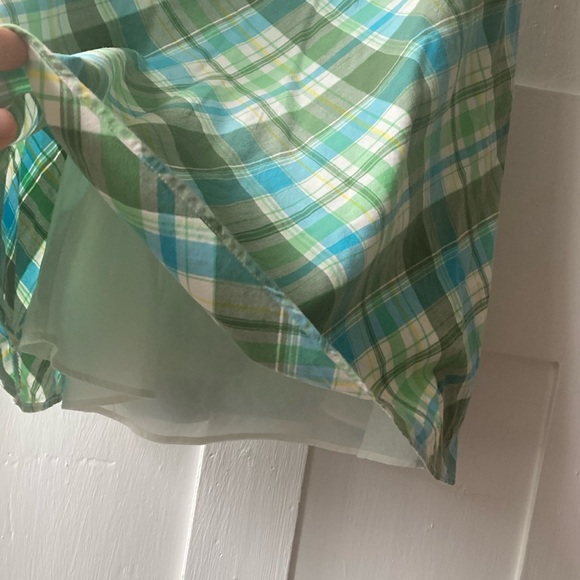 GAP Plaid Empire Waist Strapless Dress - Picture 6 of 12